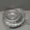 Chrome Range Drip Pans Compatible with GE, Hotpoint and Kenmore Electric Stove - Replacement for WB31T10010, WB31T10011 (4 Pack, 2pcs 6" and 2pcs 8")