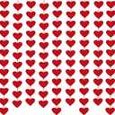 100 Hearts Felt Valentines Garland Valentines Day Decorations 4 Pack (Each 10ft) Heart Hanging String Garland Galentines Day Wedding Anniversary Birthday Home Decor Windows Background Party Supplies