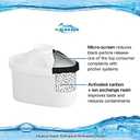 EHM SureFlow Alkaline Water Pitcher Replacement Cartridge Healthy Drinking Water, PH 8.5-9.5, 6-Stage Filtration & Hydration System