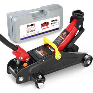 DNA MOTORING TOOLS-00234 Low Profile Hydraulic Trolley Service/Floor Jack, 2 Ton (4000 lbs) Capacity, Lifting Range 5.1"-13", Black