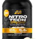 MuscleTech Whey Protein Powder (Vanilla Cream, 2LB) - Nitro-Tech Whey Protein Isolate Smoothie Mix for Lean Muscle & Recovery - 24g of Whey Gold for Women & Men - Packaging May Vary