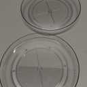 2 Pack, 10 Inch Clear Non-Skid Lazy Susan Organizers - Turntable Rack for Kitchen Cabinet, Pantry Organization and Storage, Fridge, Bathroom Closet, Vanity Countertop Makeup Organizing, Spice Rack