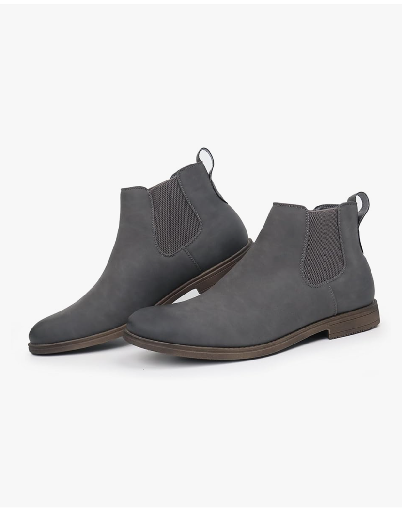 Hawkwell Men's Plus Size Chelsea Boots Classic Casual Dress Ankle Boots , Size 12