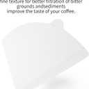 Size 02 Cone Coffee Filters, 100 Count Unbleached Natural Paper Coffee Filter for 2-4 Cup Pour Over - Compatible with Drip Coffee Maker and V60 Coffee Filters