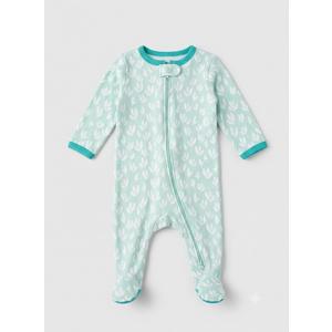  Unisex Baby Organic Cotton Footed Sleep & Play Pajamas Baby and Toddler Sleepers 0-3M