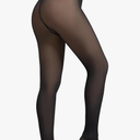 2025 One-Seam Fleece Lined Tights More Warmth Fake Translucent Pantyhose High Waist Thermal Legging Women,M,L