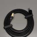 DDMALL CAT 8 Ethernet Cable 25ft, High Speed Network Cable 40Gbps 2000MHz F/FTP LAN Internet Cable CAT8 with Gold Plated RJ45 for Router, Modem, Gaming, X Box, PCs, Laptops (25ft/8m, Black)