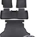 Floor Mats Cargo Liner for Toyota Camry 2017 2016 2015 LE/SE/XSE/XLE, All Weather Floor Liner for Camry 2015-2017Car Accessories, Waterproof Automotive Rubber Heavy Duty Trunk Mat Anti-Slip