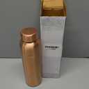 Torque 34 Oz Pure Copper Water Bottle for Drinking | Ayurvedic Hammered Water Bottle Leak Proof Lid | Large Handcrafted Copper Vessel for Drinking Yoga Fitness