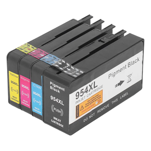 Ink Cartridge, for HP 954 Printer Cartridge, BK C M Y 4 Colors, for OfficeJet 7720 7740, and for OfficeJet Pro 8210 8710 8720 8730 and Other Printers