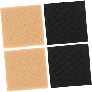4Pcs High Heel Patch Square Shoe Heel Repair Kit Womens Shoes Heel Pad Rubber Sole Protectors Anti Heel Caps Non-Slip Heel Replacements High Heel Accessories