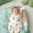 Momcozy Muslin Swaddle Blankets, 4-Pack Breathable and Skin-Friendly Receiving Blankets for Boys, Best Wishes Swaddle Blanket Shower Gifts & Baby Registry Essentials, Large 47"x47", Bravery