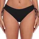 Ocean Blues Women's Full Coverage Swim Bottom Tie Sides Bikini Bottom M