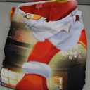 kxry Merry Christmas Blackout Curtains for Bedroom Living Room Santa Claus Deer Christmas Tree Snowman Red Darkening Grommet Curtain Window Drapes Treatment Room Decor,2 Panels Set, 42''W x 63''L