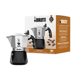 Bialetti Brikka Moka Pot - Crema-Rich Stovetop Espresso Maker, Italian Coffee Maker, 2 Espresso Shots (3.4 oz - 100 ml), Black