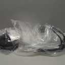 Chansim Ceiling Fans with Lights and Remote, 20" Low Profile Ceiling Fan with Light, 3000K-6000K, 6 Wind Speeds, Black Modern Flush Mount Fandelier LED Fan for Bedroom (Black)