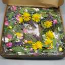 Sggvecsy Daisy and Lavender Wreath 24 Wildflower Wreath Spring and Summer Artificial Spring Silk Summer for Front Door Home Wall Wedding Festival Farmhouse Holiday Decor (Colorful)