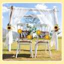 Ovveroche 18 PCS Sunflower Party Decorations Yellow Tissue Flowers Wall Decoration 3D Large Honeycomb Hanging Paper Decorations for Party Birthday Wedding