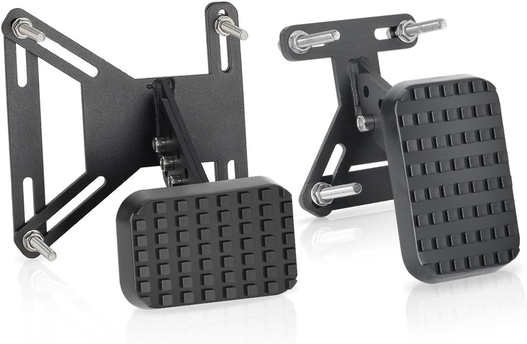 Adjustable Length and Height Gas and Brake Pedal Extenders are Steel and Rubber Construction,Non-Slip Safety,for Cars,Short Drivers Driving Cars,Go Karts