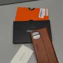 SHIELDON Case for iPhone 15 2023, Genuine Leather Wallet Book Case Magnetic RFID Blocking Credit Card Holder Kickstand Shock Absorbing Cover Compatible with iPhone 15 6.1" - Retro