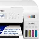 Epson EcoTank ET-2800 Wireless Color All-in-One Cartridge-Free Supertank Printer with Scan and Copy  The Ideal Basic Home Printer - White, Medium