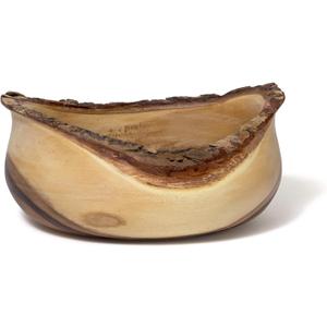 Lipper International 1094 Acacia Rustic Tulip Serving Bowl, Medium (10" Diameter x 5" H)