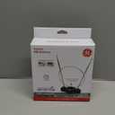 GE Traditional Rabbit Ears Indoor Black TV Antenna, 15 inch Extendable Dipoles and Circular Loop, Tabletop Antenna, Digital, HDTV Antenna, Smart TV Compatible, 4K 1080P VHF UHF, Compact Design, 33676 Rabbit Ear Antenna