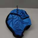 Rugby Headguards, Soft Football Helmet, Youth 7v7 Rugby Helmet Soft Padded Headgear Rugby Helmet Headguard Autism Special Needs Head Protection for Adults Kids, Youth / Adult 21 - 25 (Blue)