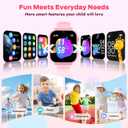 4G Kids Smart Watch with GPS Tracker, Video Call & Texting, Smart Watch for Kids with SIM Card, SOS, School Mode, HD Camera, Pedometer, Kid Watch Gift for Boys Girls Age 4-12, Pink