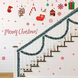 Timoo 80ft Christmas Tinsel Garland For Christmas Tree