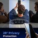 MAGIC JOHN 2 Pack for iPhone 15 Pro Max 6.7 inch Privacy Glass Screen Protector, Auto Dust-Elimination Installation, Bubble Free, Easy Installation
