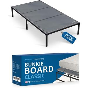 Meliusly Premium 10mm Bunkie Board Twin Size (38x75'') Patent Pending Low Profile Bed Board Design - Breathable, Noise Minimizing, Moisture Resistant Bunkieboards, Low Profile Bed Support (Twin (38x75''))