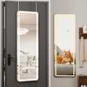 Koonmi Full Length Mirror Door Hanging with LED Lights 48"x16"