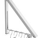 Clothes Drying Rack for Laundry Room Organization,Foldable Over The Door Drying Racks for Saving Space Silver 1 Pack