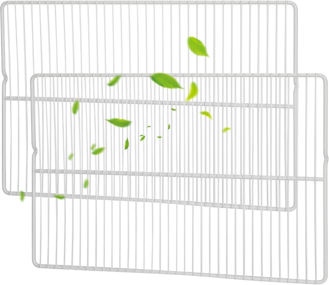 Upgrade 240360908 Food-Grade 304 Stainless Steel Refrigerator Shelf Fits Frigidaire, Kenmore. 25.5" x 16.5" 240360908 Wire Shelf Replaces AP5805565, EAP9492365,240360905, 240360901, 3189137 (2 Packs)