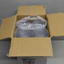 I00000 100 Pack 12 oz Silver Plastic Cups, Silver Rimmed Disposable Cups, Party Wine Glasses Cocktail Glasses Premium Cups with Silver Rim, 12 Ounce Plastic Tumblers For Party