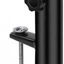 Outdoor Patio Umbrella Clamp Umbrella Clip Umbrella Stand Holder, Patio Umbrella Stand for Beach Courtyard Balcony Deck Bleachers Black