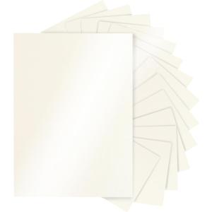 Silunkia 28 Sheets Cream Shimmer Cardstock 8.5 x 11 Off White Paper, 92lb Heavyweight Glossy Paper Card Stock for DIY Cards Making, Business Cards, Wedding Invitations, School Crafting, Menus