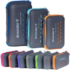 4Monster Camping Towel Super Absorbent, Quick Dry Microfiber Travel Towel, Light Weight Ultra Soft Compact Gym Towel for Hiking Swimming Beach Yoga Travel Sports Backpack (47.00" x 23.60", Spring Green)