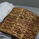 CENBOSS Rattan Christmas Tree Collar, Wicker Tree Skirt & Stand Base Cover (Brown Wash, 24 inch)