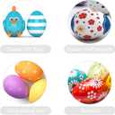 STOBOK 2Pcs 8-Inch Foam Eggs for Crafts White Polystyrene Eggs for DIY Painting School Projects Easter Party Decorations