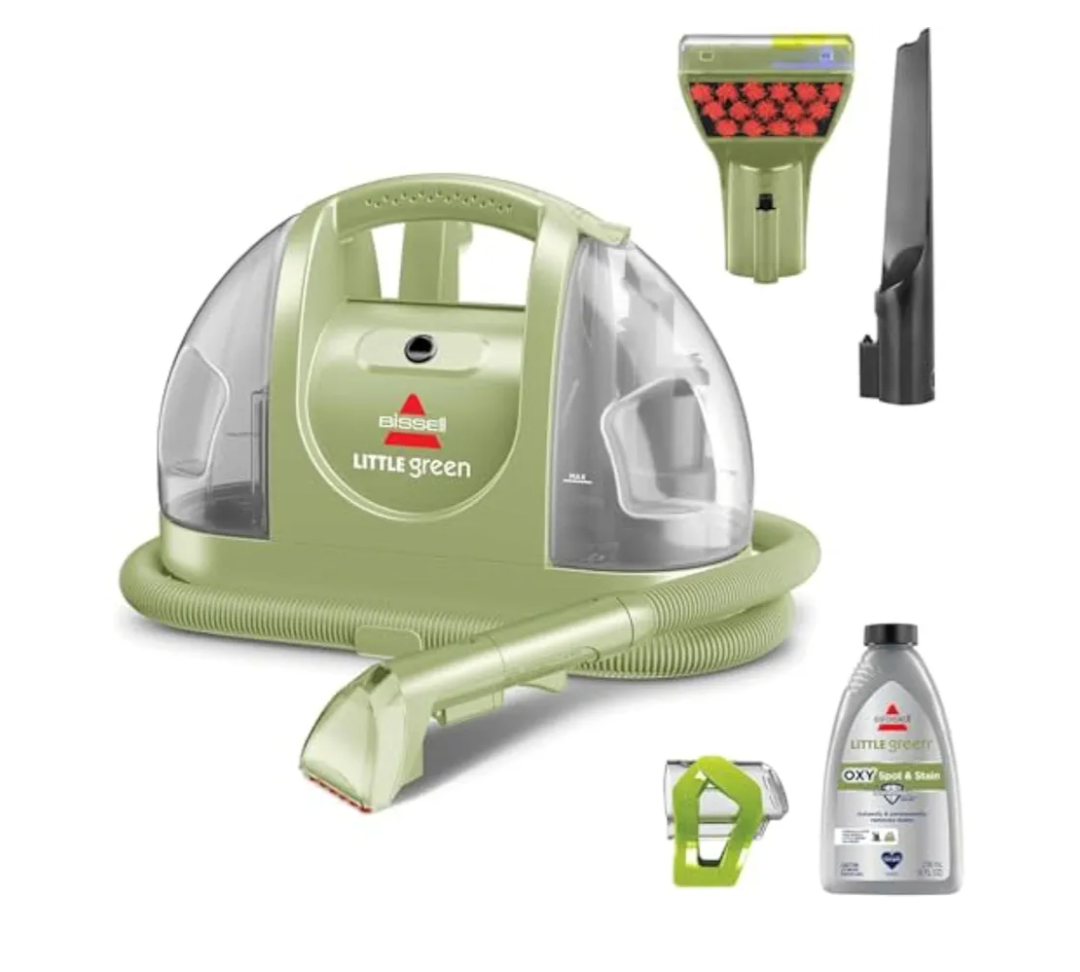 BISSELL Little Green Multi-Purpose Portable Carpet and Upholstery Cleaner, Car and Auto Detailer, with Exclusive Specialty Tools, Green, 1400B