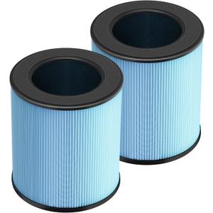 2 Pack MK03 Air Filter Replacement for MK03 Air Purifier, 4-in-1 HEPA Filter for POMORON MJ003H Air Cleaner, Replace Part MG03JHLX/DH-JH03/MJ003H-RF
