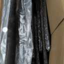 WLIVE Black TV Stand for 45, 50, 55 inch TV, Entertainment Center with LED Lights & Charging Station, TV Media Console Table with 8 Fabric Drawers and Open Shelves for Living Room, Hallway, Wood Top