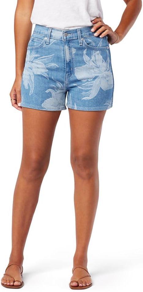 Levi Strauss Signature Gold Women's Heritage High Rise 3" Shorts (26, Tan)
