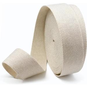 1.5 Inch Natural Cotton Webbing Straps for Bags,100% Cotton Webbing Tape, for Backpack Straps, Bag Handles & DIY Sewing, 1.5 Inch X 12 Yards