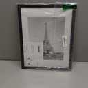 upsimples 11x14 Picture Frame, Display Pictures 8x10 with Mat or 11x14 Without Mat, Wall Hanging Photo Frame, Black, 1 Pack