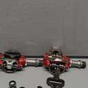 SPD Bike Pedals, 9/16 "Mountain Bike Pedal, Aluminum Alloy Sealed Clipless Pedals Compatible with SPD Type Cleats - Easy Clip in & Out (Red-Dual&Clipless)