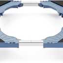 WBD WEIBIDA Adjustable Furniture Dolly with 4 Dual-Locking Wheels, Universal Washing Machine Base Stand, Square Appliance Mover for Refrigerator, Mini-Fridge, Washer & Dryer, Moving Cart