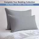 100% Egyptian Cotton Standard Size Pillowcases Set of 4, Light Grey Solid | Breathable, Long-Lasting, Cooling & Durable Hotel Quality Pillow Covers, Standard - Pack of 4